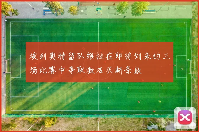 埃利奥特留队维拉在即将到来的三场比赛中争取激活买断条款